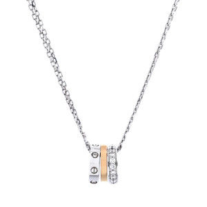 Cartier Love 3 Ring Pendant Necklace